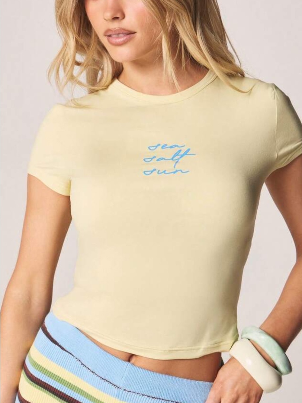 🆕🍓Missguided  'Sea Salt Sun' Tee